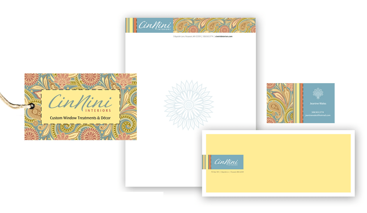 Cinnini Interiors Logo & Stationery We designed a sleek and elegant logo for Cinnini Interiors, specializing in window treatments and decor, along with a custom stationery suite. The design reflects the company’s focus on stylish, high-quality interior solutions, blending modern aesthetics with a sense of sophistication to leave a lasting impression.