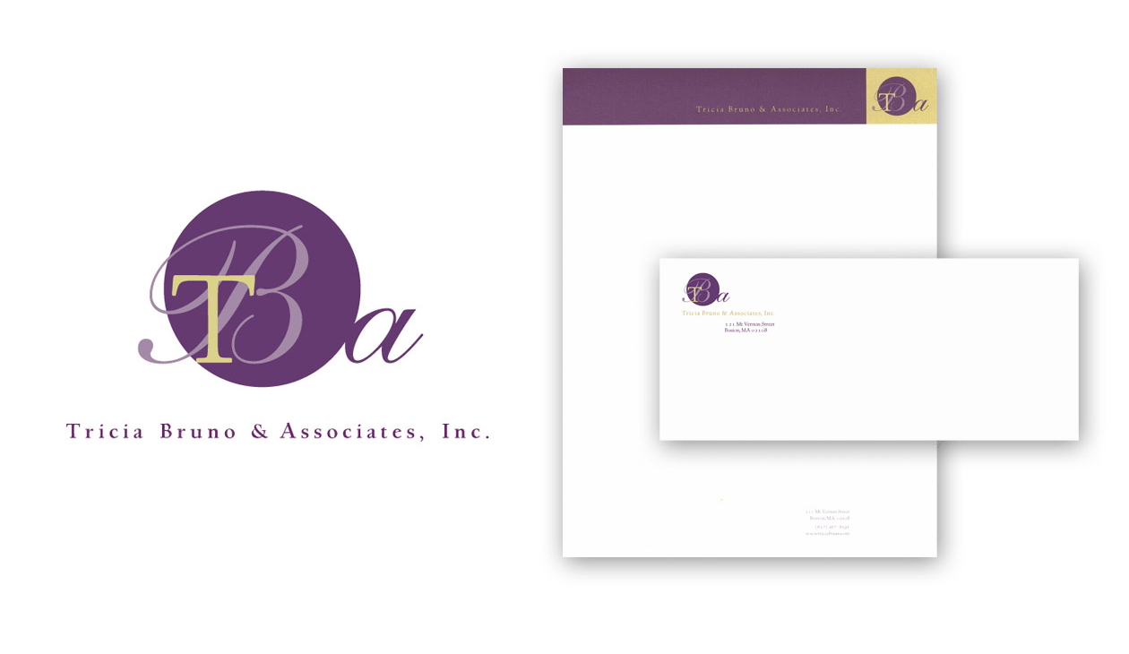 Tricia Bruno & Associates, Inc. Logo & Stationery We crafted a refined and professional identity for Tricia Bruno & Associates, Inc., including a custom-designed logo and stationery suite. The design reflects the firm's expertise and credibility, balancing modern sophistication with a timeless aesthetic to leave a lasting impression.